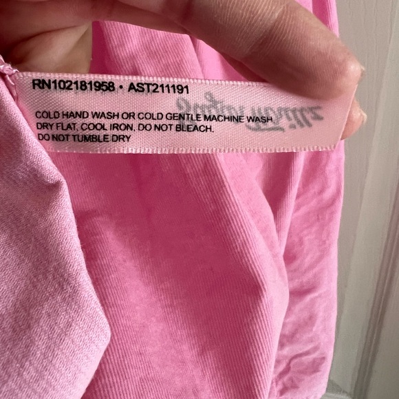 Sugar Thrillz All My Love Corduroy Pinafore Pink Heart Pocket Dress - Picture 6 of 7